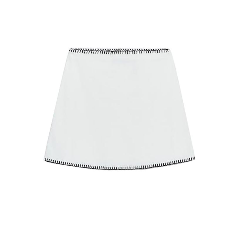 New Fall Women's Clothing Contrast Color Embroidered Knitwear 2142121 Contrast Color Embroidery Knitted Dress 2142124