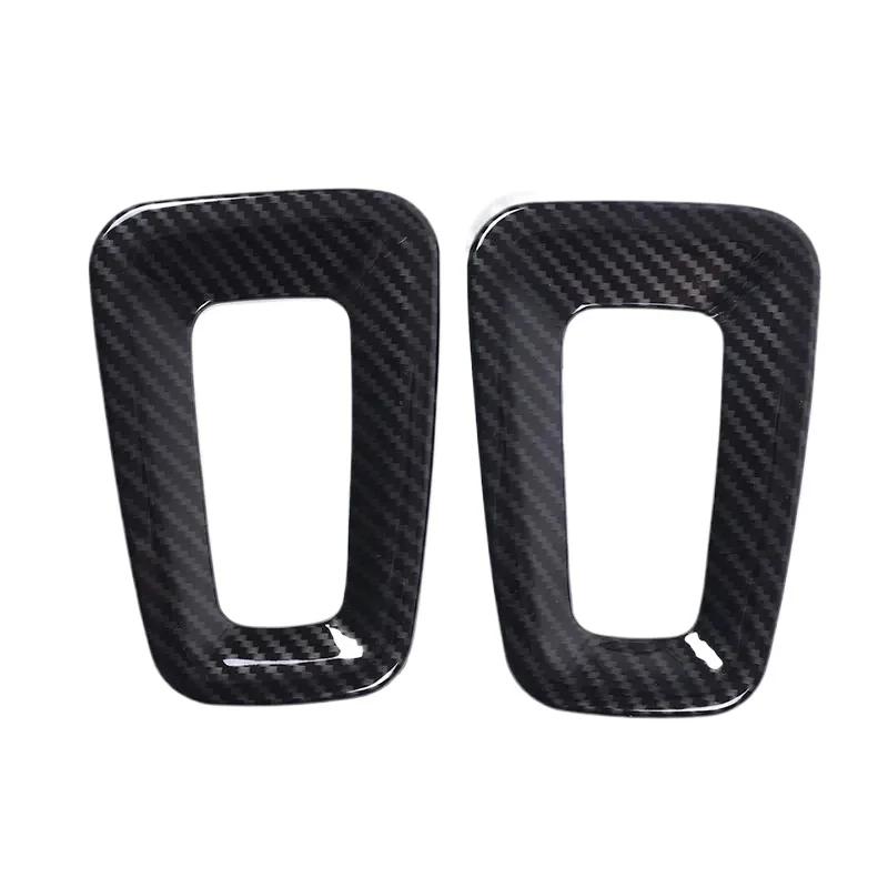 

For Rivian R1T R1S 2022-2025 ABS Carbon Fiber Car Seat Back Hook Panel Decorative Cover Interior Car Accessories