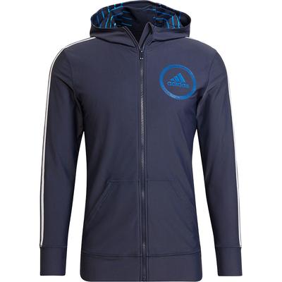 Letter Logo Hooded Casual Sun Protection Swimwear Men Swimwear Blue HB1804