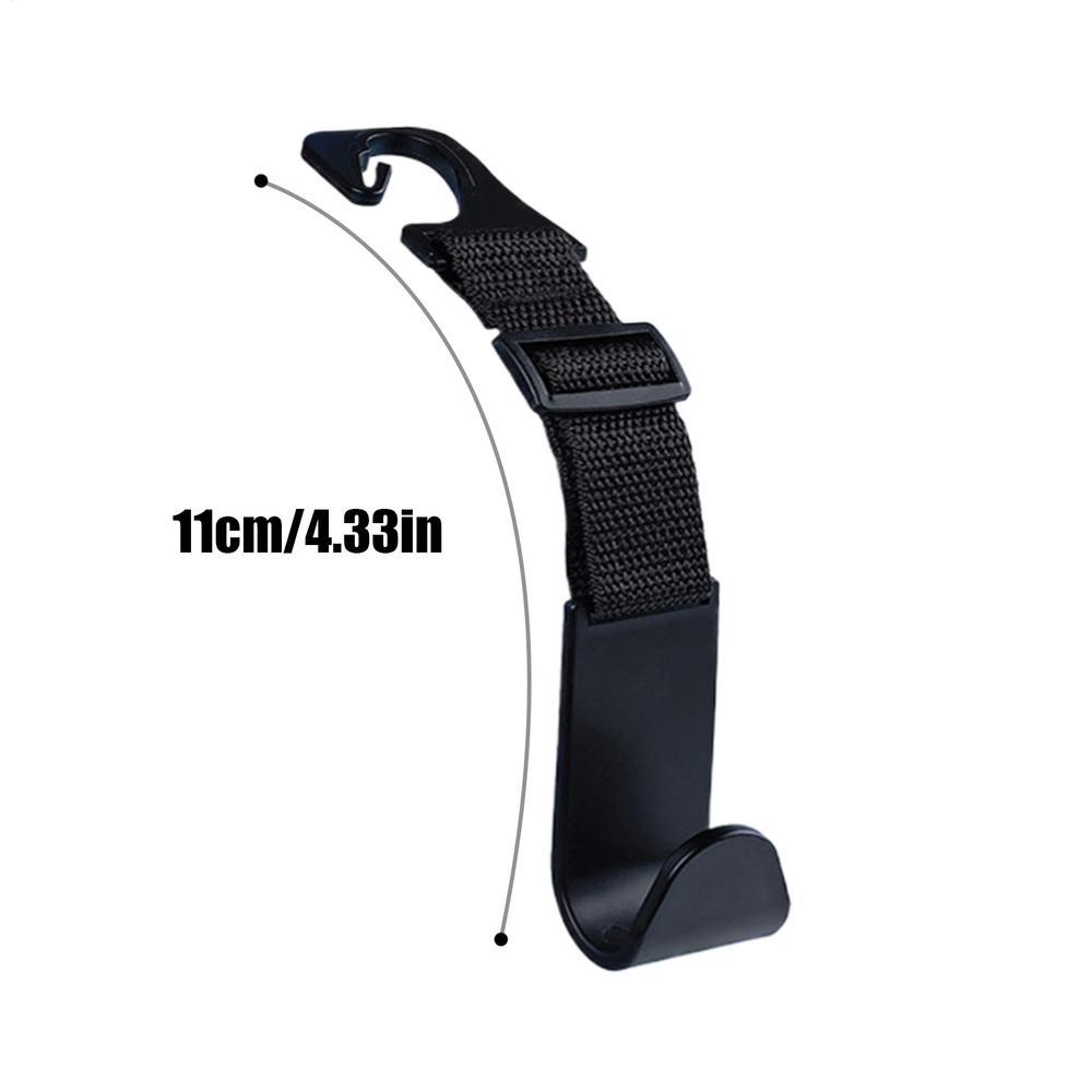 Car Headrest Hook Storage Hooks for Car Seat Headrest 4 Pieces Organization and Storage Adjustable Bag Hanger for Coats Handbag