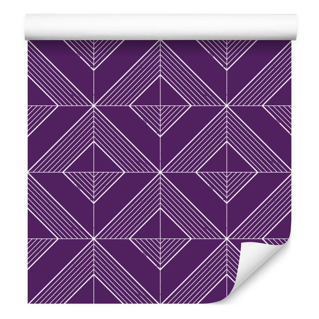 Wallpaper Geometric rhombuses purple and plum, purple background 50x1000