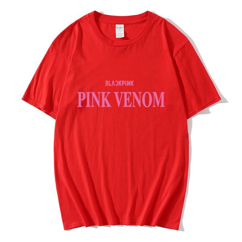 Men S And Women S Short-Sleeved T-Shirts Pink Ink, Trendy Casual Loose Ins Youth Short Sleeves S красный
