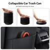 1/2pcs 4L Car Trash Can, Foldable Multifunction Storage Bucket for Auto Outdoor Fishing, Portable Leakproof Trash Bin