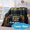 Custom Name Basketball Player Morant Blanket Bed Sofa Blanket Flannel Blanket for Camping, Hiking, Picnic Essentials,gift for Fan Family