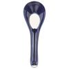 Banko Ware Ginpo Chrysanthemum Design Ceramic Spoon (Small), Set of 2, Lapis Lazuli Glaze, Approximately 15cm Long, Made in Japan, 96021-2