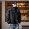 Amerikanische Workwear PU-Leder Herren Daunenjacke - Winterkollektion 2025, High-End Trendmarke.