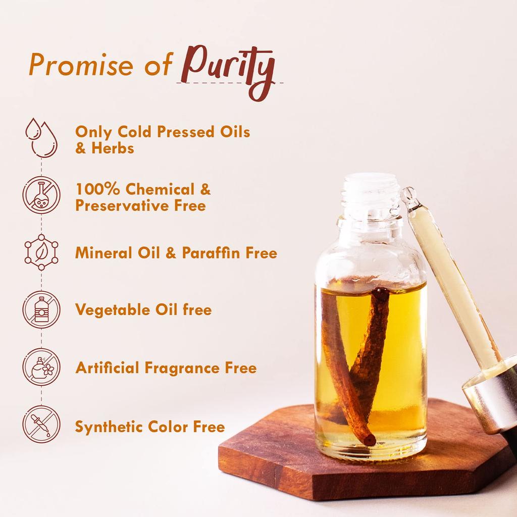 Nat Habit Patchouli Manjistha Mukhalaya Face Oil For Aging And Wrinkle Protection Blend Of 14 Cold Pressed Natural Oils