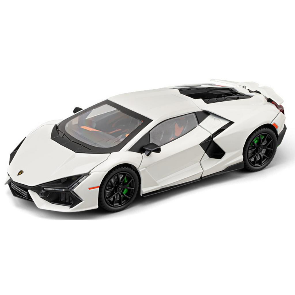 Lamborghini Revuelto Miniaturauto im Maßstab 1:24 aus Metallguss mit Sound und Lichteffekten – ein tolles Sammlerstück für Kinder!