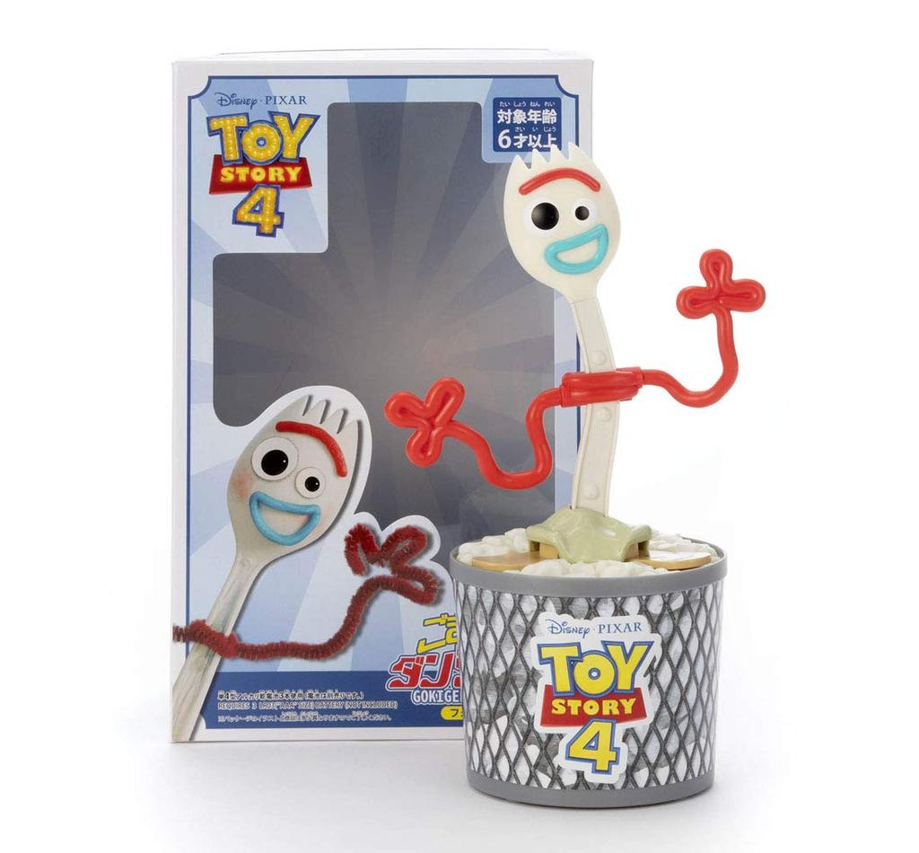 Disney Character Happy! Dancing! Toy Story 4 Forky, approximately 23cm tall