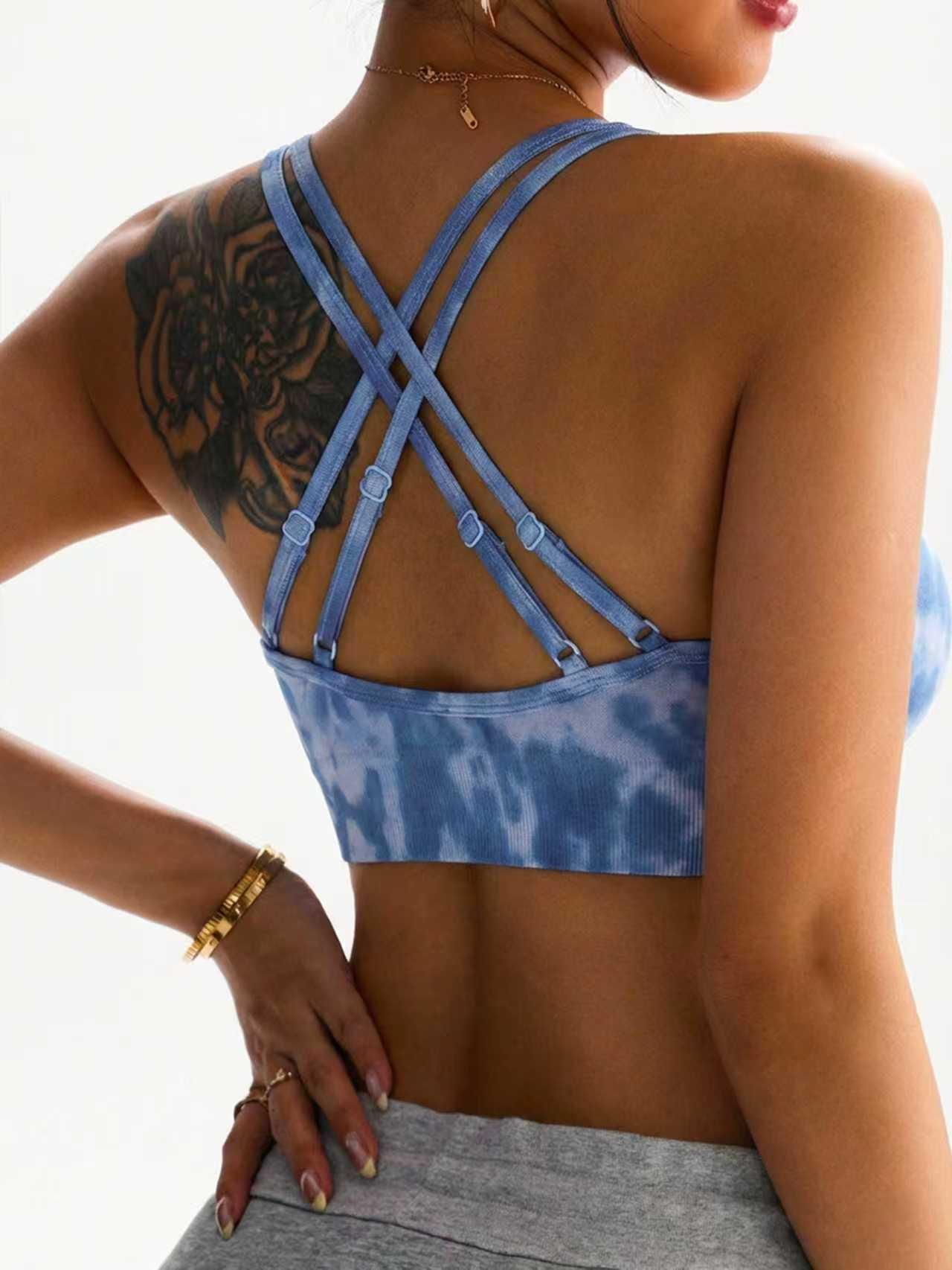 

SHEIN Bestseller: Women s Tie-Dye Camisole with Removable Cups - Fashionable, Versatile, Shockproof Lingerie. Large фіолетовий
