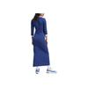 Adidas Originals Adicolor Classics 3-Stripes Maxi Dress With V-Neck And Half Sleeves Women Dress Navy IP2987