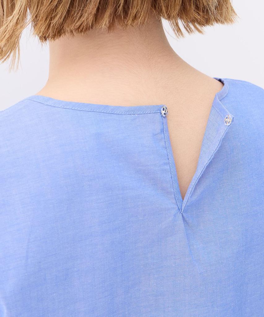 Petit Honfleur Pintuck Lace Blouse Navy Women's 523280,