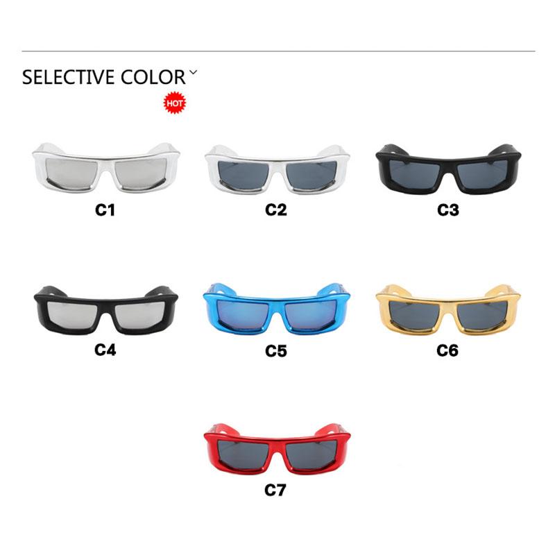New Y2K Large Frame Square Sunglasses Women Brand Designer Fashion Sun Glasses Men's Sports Cycling Eyewear UV400