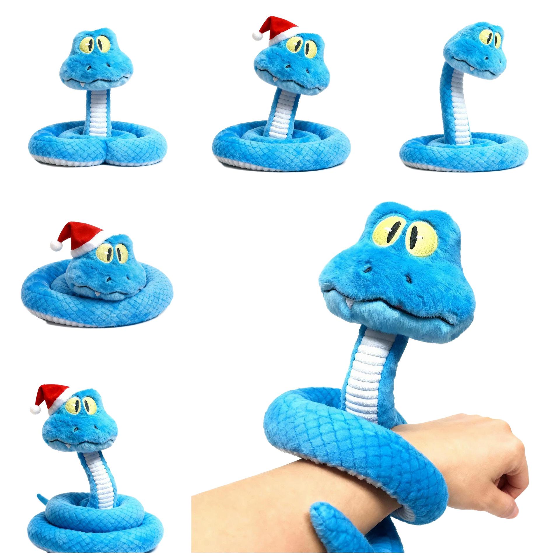 Zootopia Gary the Snake Plush Toy - Squeezable Blue Snake Doll Serum Pen