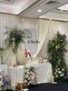 White Elastic Silk Wedding & Engagement Background Curtain