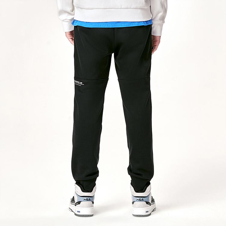 FILA Fleece Lined Knit Joggers Men bottoms Black F11M149602F-BK