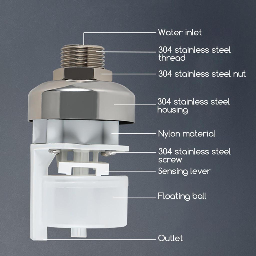 Water Level Control Valve Water Tank Level Controller Fully Automatic Mini Float Valve Effective Compact Floating Ball Valve