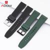 Fluoro Rubber Strap 18/20/22mm Quick Release Soft Sport Waterproof Men Women Replacement Universal Watch Band for Huawei GT3 Pro