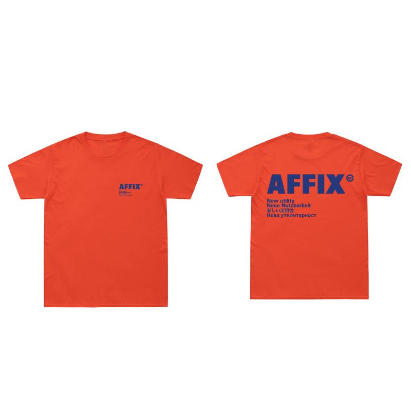 

Футболки AFFIX WORKS, мужская и женская новая практичная футболка, футболка из 100% хлопка с круглым вырезом, брендовые топы Kiko Kostadinov, японская уличная одежда XL