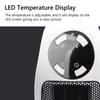 Electric Space Heater With LED Display Timer Wall Outlet Space Heater Safe Overheat Protection Quiet Personal Space
