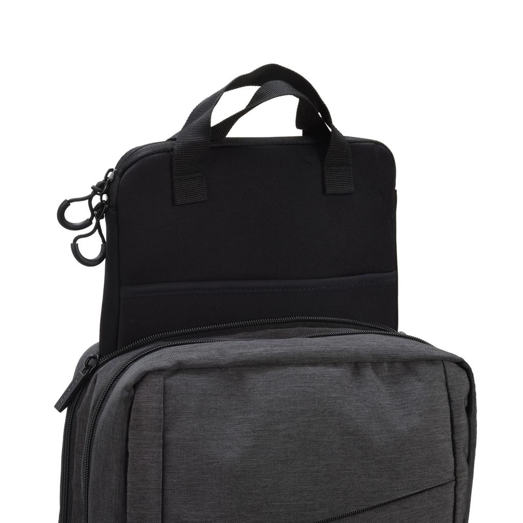 Peakbiz 13.3-inch PC Cushion Case, Vertical Design with Handle, Pocket, Shockproof, Cushioned, Black (VPEAK-IN03)