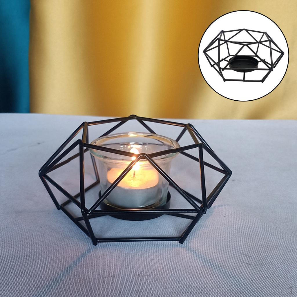 Candle Holder for Home Decor Stand Tealight Geometric Candlesticks Small