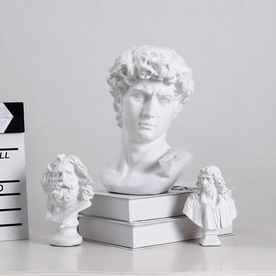 Världsberömd Staty Retro Konst Harts Marseille Skulptur Skissmodell David Hem Rumsinredning Harts Kontorsdekor Figur