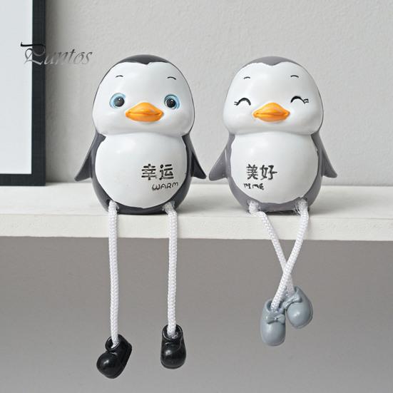 1 par Resin Djurfigurer Bordsdekor Djurstatyer med långa ben Tecknad Avokado Djurprydnader för balkong Vardagsrum Kontor