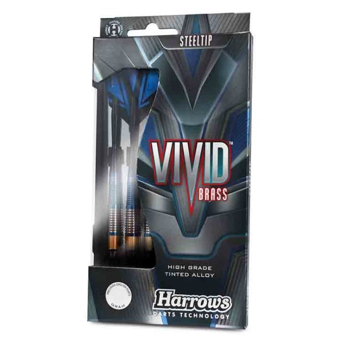 Fléchettes Harrows fléchettes Brass Vivid Black 21gr