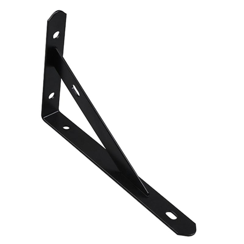 Industrial Strengths Steel Wall Brackets Black Coated Shelf For Heavy Items Secure Mounting Space and Residential Areas