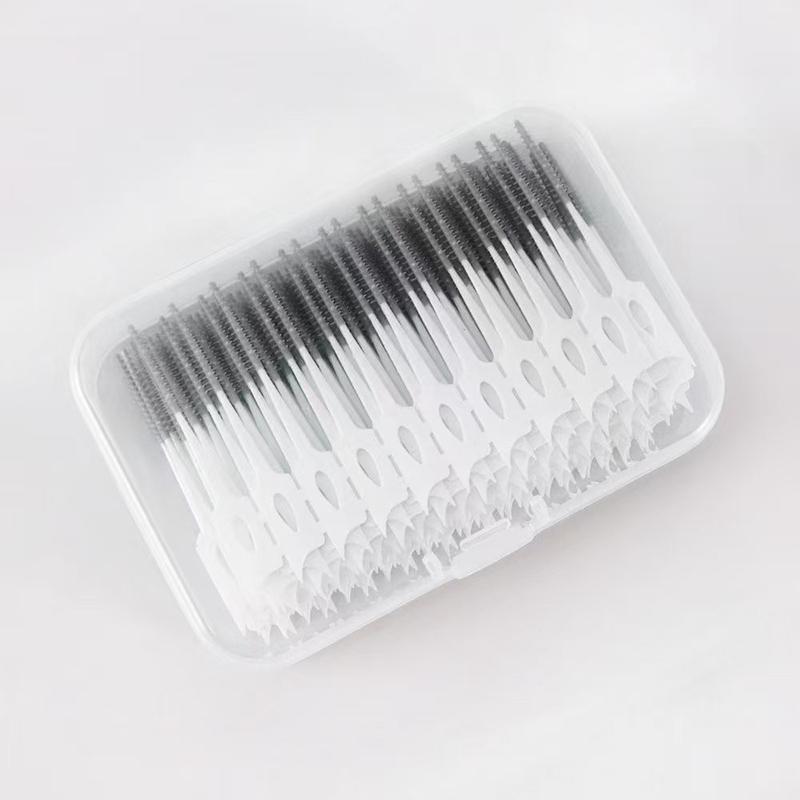 200Pcs Disposable Dental Floss Brush Soft Silicone Interdental Brushes Orthodontic Tooth Clean Dental Care