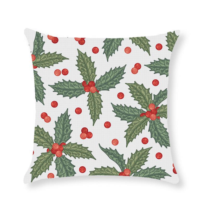 Home Christmas Throw Pillow Cover Holiday Home Cushion Cushion Cover Sofa Side Sleeping