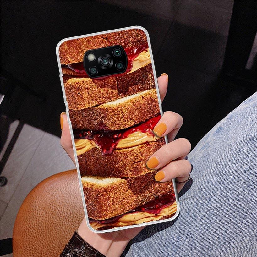 Food French Fries Beer Cheese Phnoe Case for Xiaomi Poco X5 X6 X7 Pro X4 Gt F7 Ultra M8 M7 Redmi 15C 15 13C 13 12C 12 Unique Cov