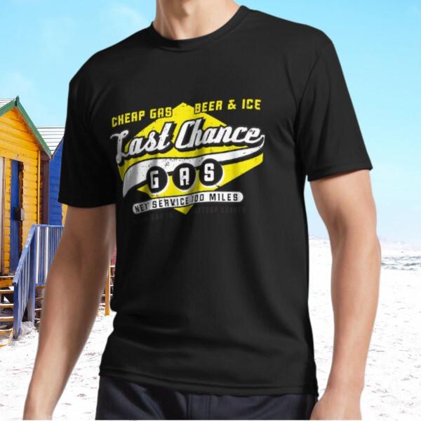 

New Last Chance Gas Active T-Shirt Funny Size S - 5XL 2XL