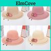 Summer Womens Straw Hat With Wide Brim And Butterfly Knot For Sun Protection