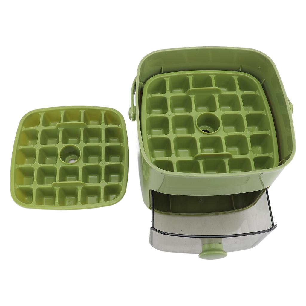Ice Cube Tray ABS PP 48 Grids 2 Tray Easy Release Ice Cube Box with Lid Storage Bin for Freezer
