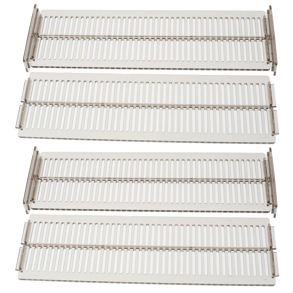 2-20Pcs Adjustable Drawer Dividers Organizer Transparent Expandable Drawer Separators Plastic Kitchen Dresser Storage Box