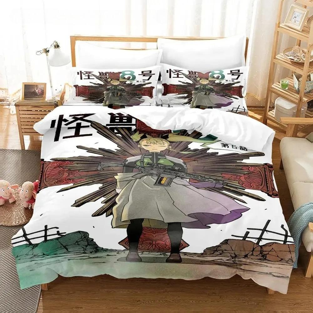 Kaiju No 8 Bedding Set Single Twin Full Queen King Size Bed Set Aldult Boys Bedroom Duvet cover Sets 3D Print Anime