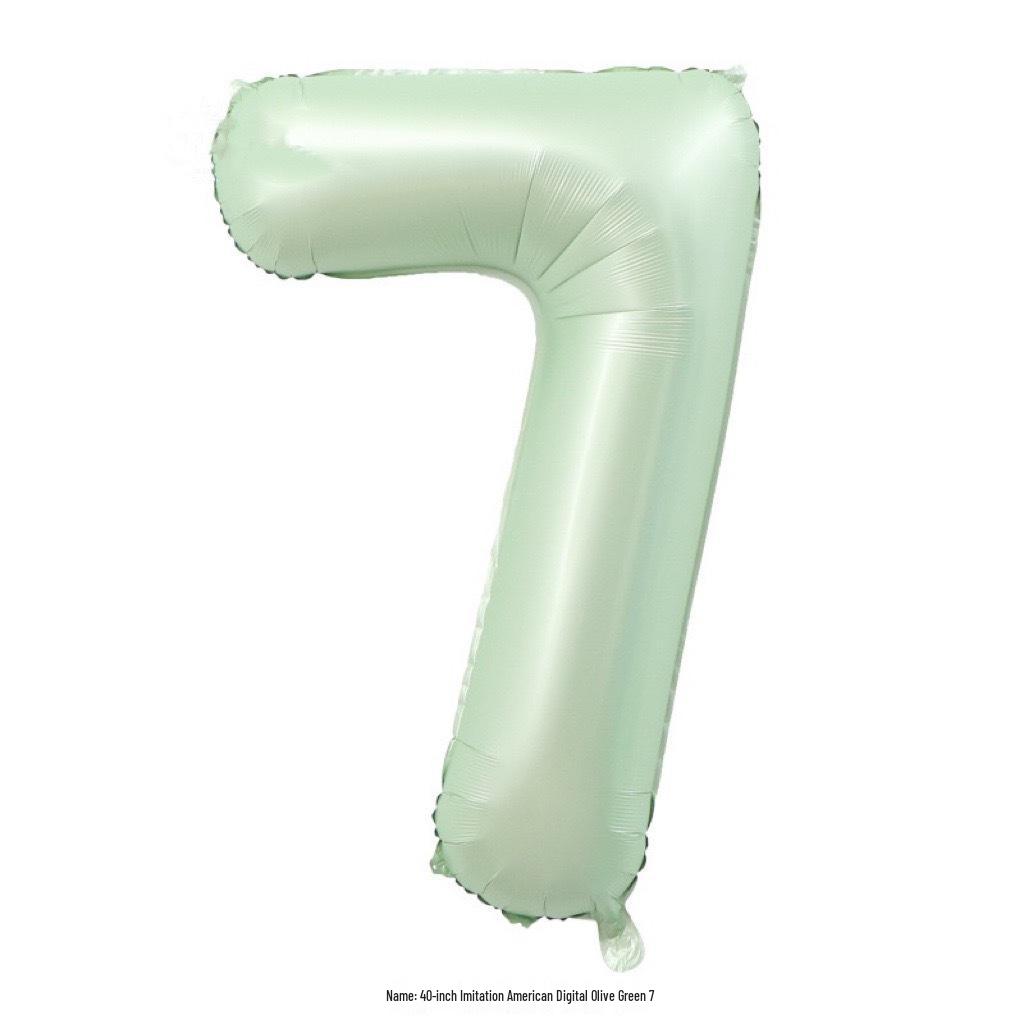 40-Inch Cream Number Balloon for Kids' First Birthday Party Decoration