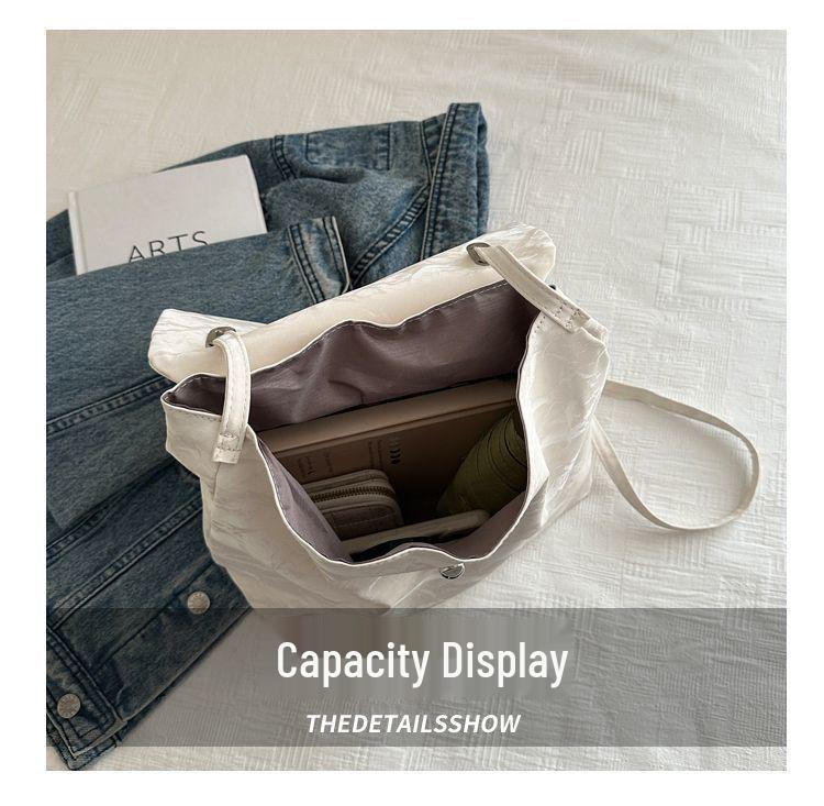 Korean Style Women's Fashion Backpack - 2025 Summer Collection: Simple, Casual, Large Capacity for Versatile Short Trips