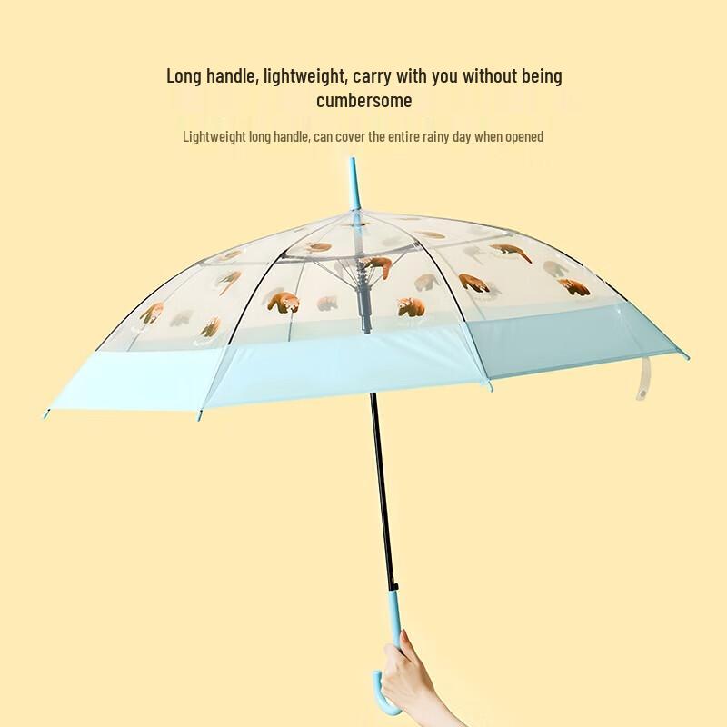 MINISO Cute Pet Series Transparent Long Handle Umbrella