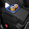 Arm Rest Organizer Car Auto Arm Rest Heightening Pad Multi-function Cup & Tissue Holder for Front Seat Organization Road Trip