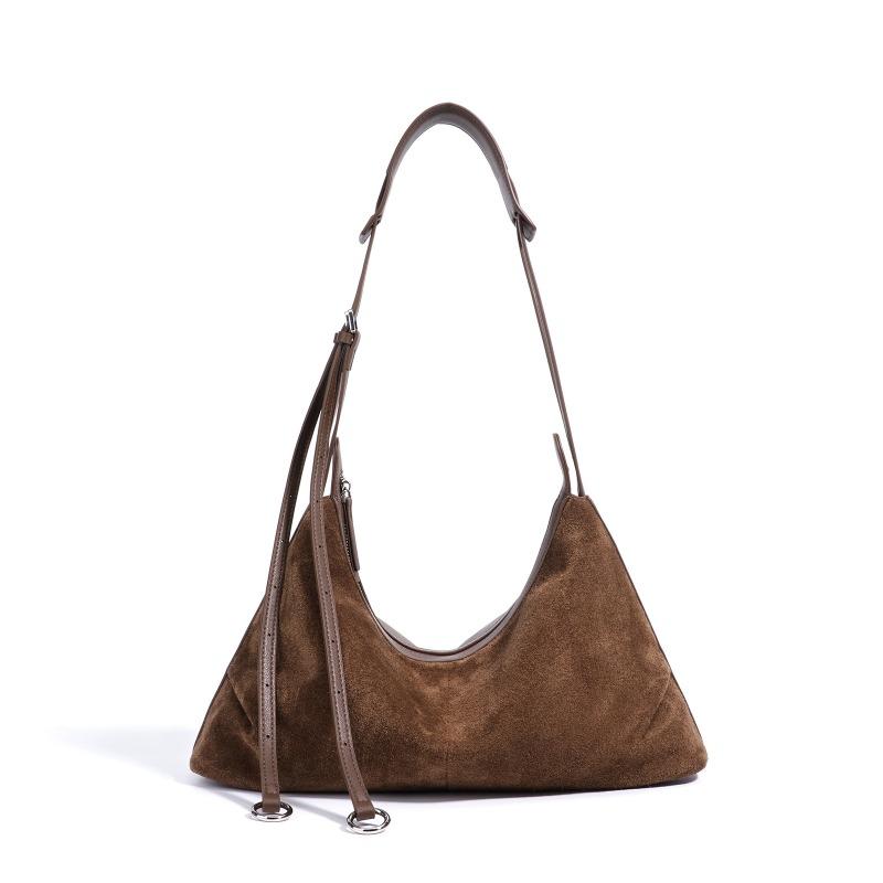 Autumn and Winter Suede New Versatile Portable Dumpling Bag Women's Design Sense Niche Leather Fashion Women's Crossbody Shoulder Bag