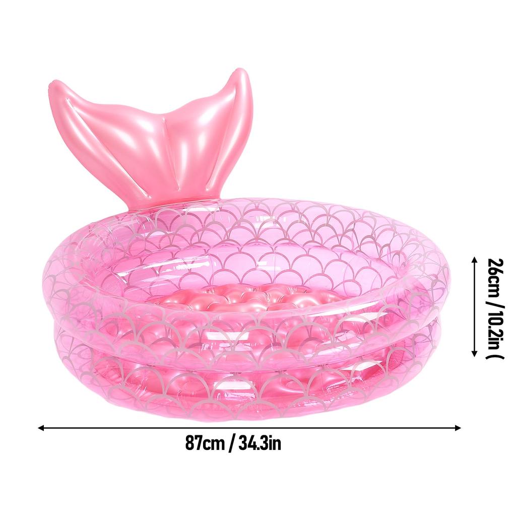 Inflatable Ball Pit Pool Lovely Foldable Thickened PVC Blow Up Swimming Pool for Home Outdoor
