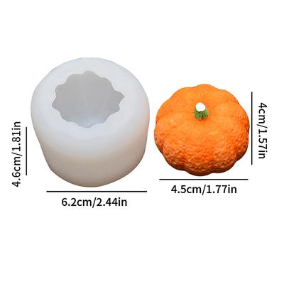 1 moule en silicone 3D pour décoration de gâteau en forme de citrouille d'Halloween