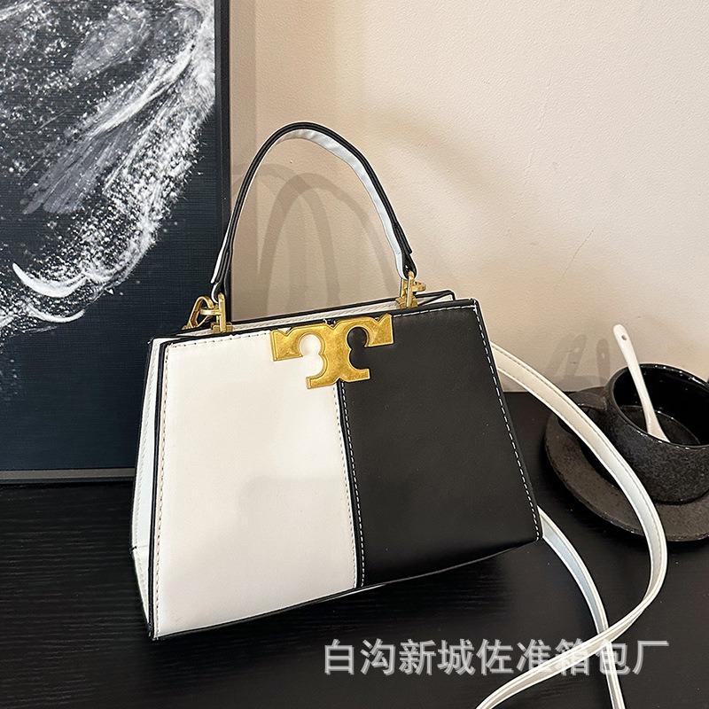 

TB new high-end handbag women s niche high-end tote bag large-capacity commuter splicing bag білий