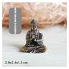 Kleine Kreative Handarbeit Mini Tragbare Vintage Messing Buddha Statue Taschenformat Sitzende Buddha Figur Skulptur Büro Schreibtisch Dekor Ornament