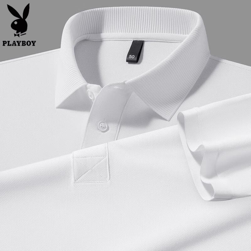 

PLAYBOY Men s Summer Casual Short Sleeve Polo Shirt 58