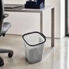 Plastic Transparent Trash Can Luxury Dustbin Waste Basket Stripe Garbage Container  Kitchen