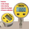 LCD Dijital Ekran Basınç Ölçer Yağ Basıncı Hidrolik Ölçer Basınç Test Ölçer 3V 250BAR/25Mpa Gaz Su Yağı için